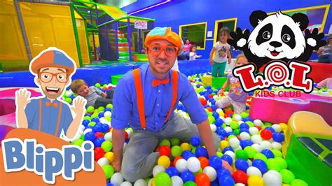 Blippi Visits Lol Kids Indoor Play Place Learn Shapes And Colors