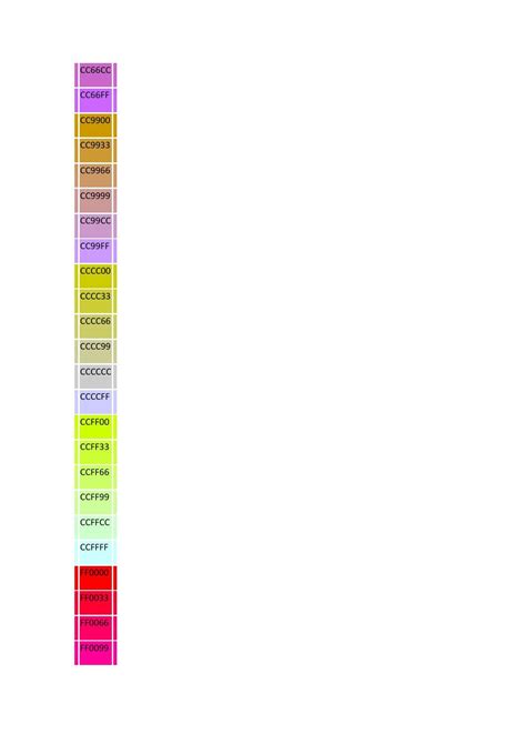Lista De Colores Hexadecimales By Yeni Miranda Issuu