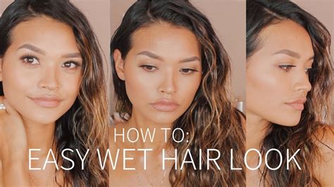 Easy Iconic Wet Hair Look Youtube