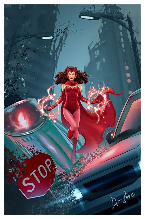 Scarlet Witch By Dmytro Shevchenko Marvel Fan Art Marvel Comics Art