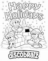 Coloring Winter Holiday Prweb Welcomes Weather sketch template