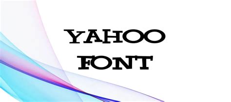 Yahoo Font Free Download