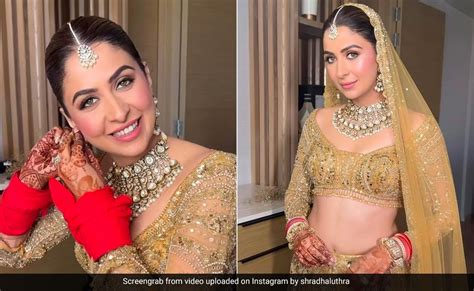 K3gs Young Poo Malvika Raaj Was A Radiant Bride With Shimmery Gold