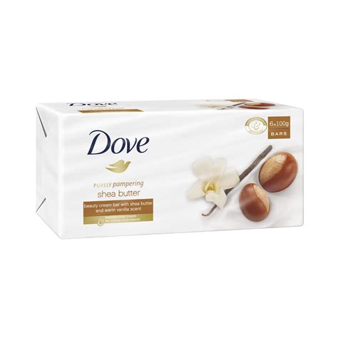 Designed to nourish your body and soul; Dove Beauty Soap Bar Shea Butter 6 Pack | BIG W