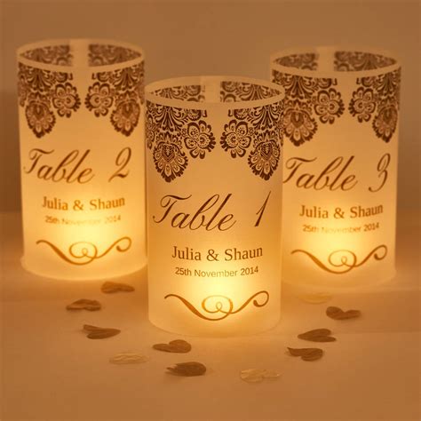 Find great deals on ebay for wedding decorations damask. damask wedding table number luminaries by suzy q designs | notonthehighstreet.com