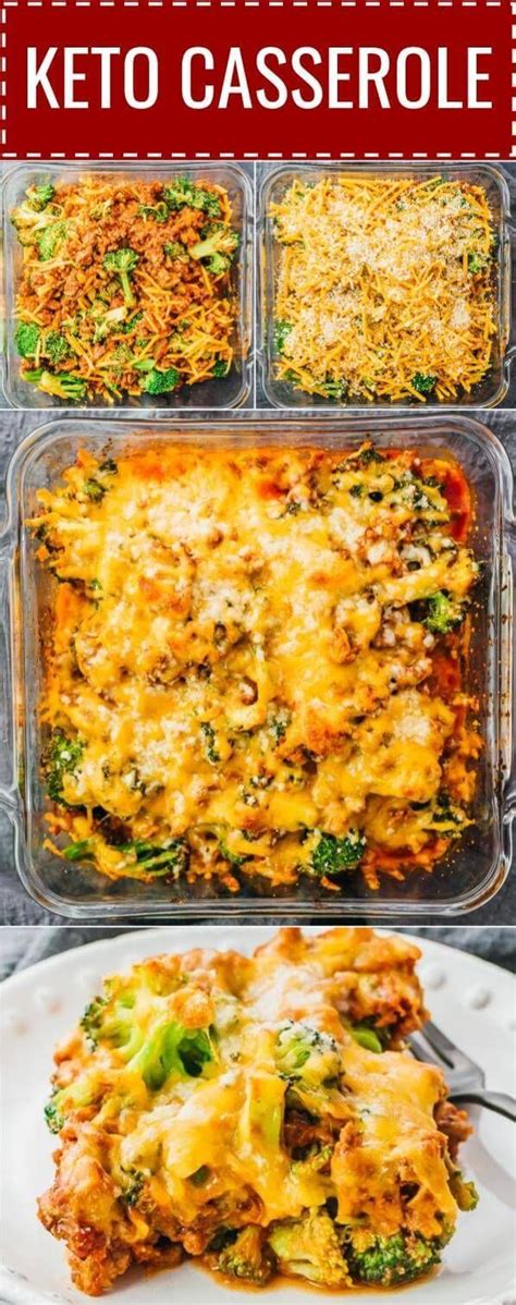 Keto casserole with ground beef broccoli. This is a delicious keto casserole dinner with ground beef ...