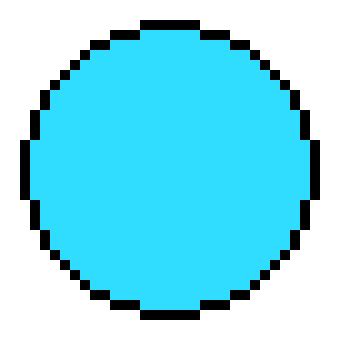 Drawing circle is not difficult by using built in function. Pixel Art Circle 1 | Pixel Art Maker