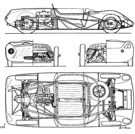 Car Engineering Drawing Pencil Sketch Colorful Realistic Art Images