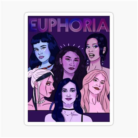 Euphoria Characters Sticker By Annie Paris в 2020 г