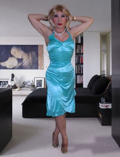 Kathy Leigh Satin Halter Dress Im Ready To Go Honey You Flickr