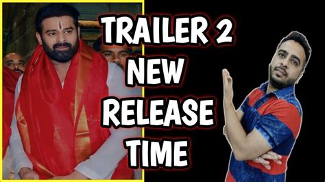Adipurush Trailer 2 Release Time Prabhas Youtube