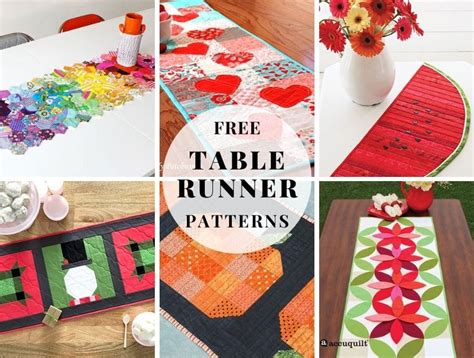25 Free Table Runner Patterns To Lift Your Mood ⋆ Hello Sewing