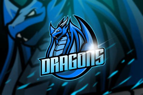 Dragons Mascot And Logo Esport Creative Logo Templates Creative Market
