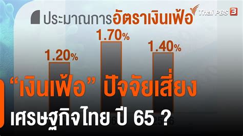 เงนเฟอ ปจจยเสยงเศรษฐกจไทย ป 65 จบสญญาณเศรษฐกจ YouTube