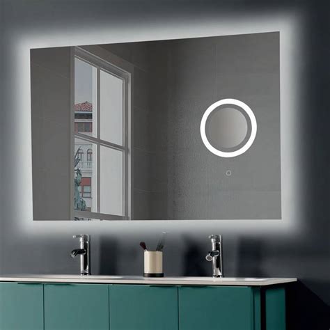 Led bathroom mirrors come in a variety of shapes, and they're perfect for decorating boring bathrooms, let the walls of the bathroom be a koshine has a large range of beautiful led bathroom mirrors that not only make your bathroom look stunning, but include innovative and stylish features. ACB Olter LED IP44 bathroom mirror