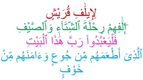 Dinamai al humazah (pengumpat) diambil dari perkataan humazah yang terdapat pada ayat pertama surat ini. Surah Quraish | Quran For Kids | QURAN | 20 Times - YouTube