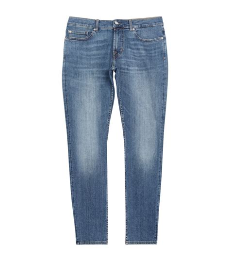 7 For All Mankind Blue Paxtyn Tapered Jeans Harrods UK