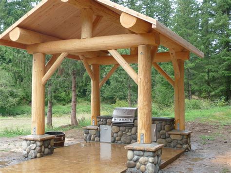 Log Pavilions And Picnic Shelters From Mountain Log Homes