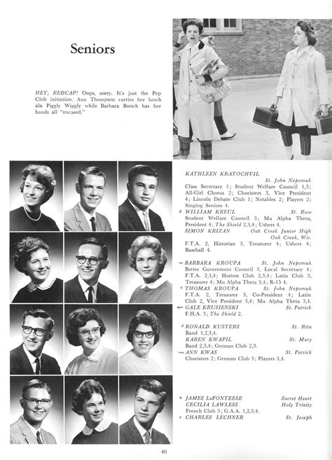 1962 Yearbook Pictures