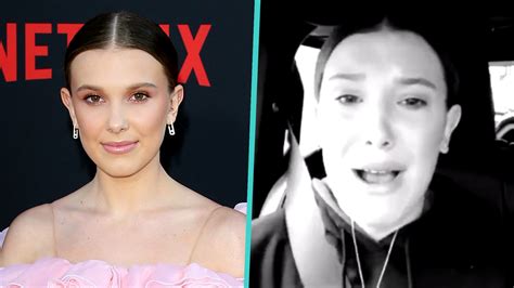 Watch Access Hollywood Interview Millie Bobby Brown Tearfully Pleads