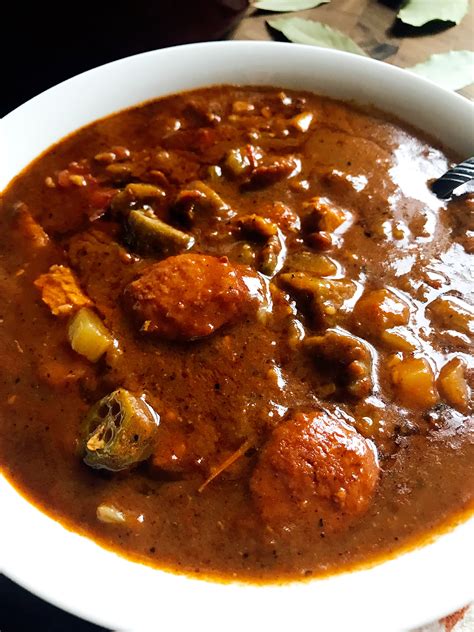 Cook, while stirring frequently, for 10 minutes. Authentic Chicken and Smoked Sausage Gumbo - Three Olives ...