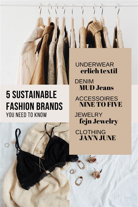 5 Top Sustainable Fashion Brands Fashion Branding Ethical Fashion