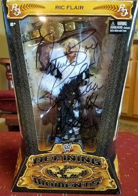 Wwe Ric Flair Black Robe Signed Wrestling Figure Ric Flair Official