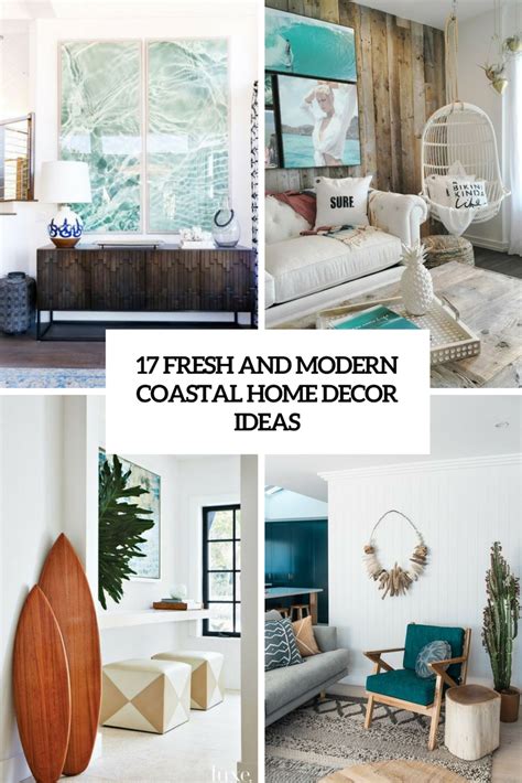 The frosted glass bottles on the mantel add subtle pops of. 17 Fresh And Modern Coastal Home Décor Ideas - Shelterness