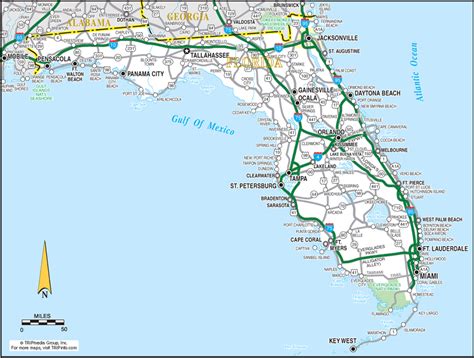 Florida Map And Florida Satellite Images