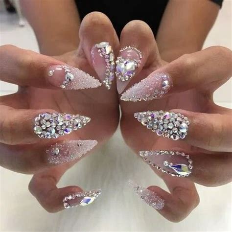 Princesschelrb Nails Design With Rhinestones Bling Nails Rhinestone