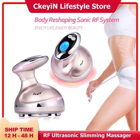 Ckeyin Rf Cavitation Ultrasonic Slimming Massager Led Fat Burner Anti
