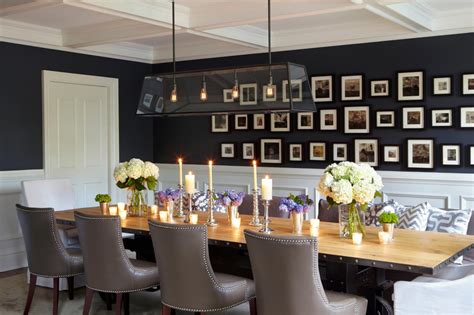 Contemporary Dining Room Woodwork Gallery Wall Ways Dress Walls