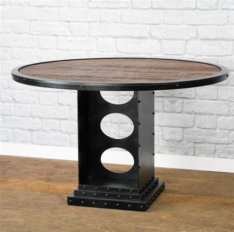 Buy Handmade Vintage Industrial Bistro Table Industrial Round Table