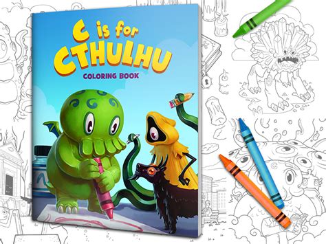 Shop supplies for card making, scrapbooking and journaling to create beautiful pieces of art. C is for Cthulhu Coloring Book | Coloring books, Cthulhu ...