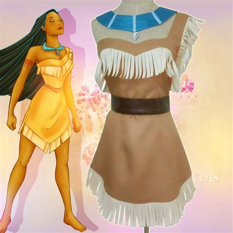 A Set Pocahontas Halloween Costume Cosplay Native American Princess