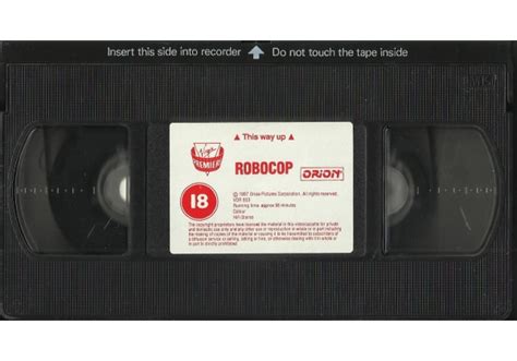Robocop 1987 On Virgin United Kingdom Vhs Videotape