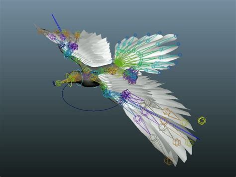 Flying Bird Rig 3d Model Maya Files Free Download Modeling 45149 On
