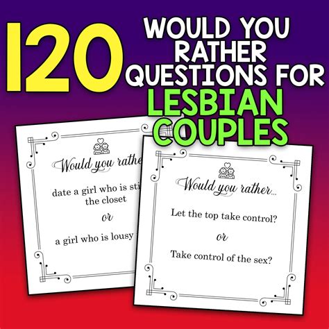 best value 120 would you rather questions for lesbian couples etsy in 2023 intimate