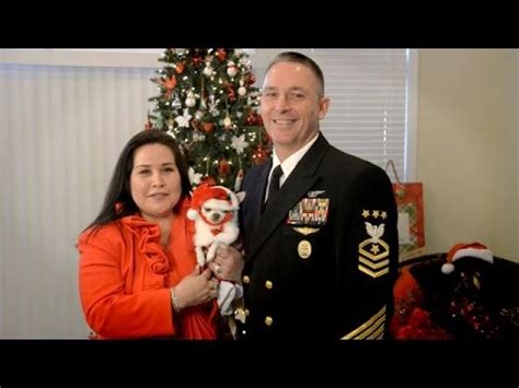 Love is in playing holi together; MCPON and Wife Wish Sailors Happy Holidays - YouTube