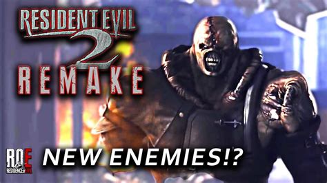 Resident Evil 2 Remake New Enemies Youtube