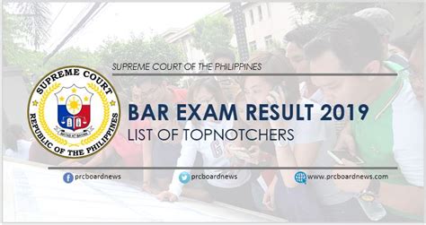 Topnotchers 2019 Bar Exam Results