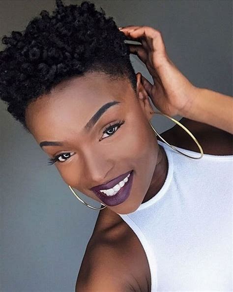 Fine Short Natural Hair For Black Women In