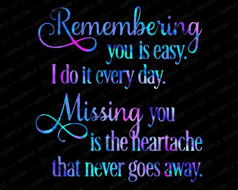 Remembering You Is Easy I Do It Every Day Digital Download Etsy