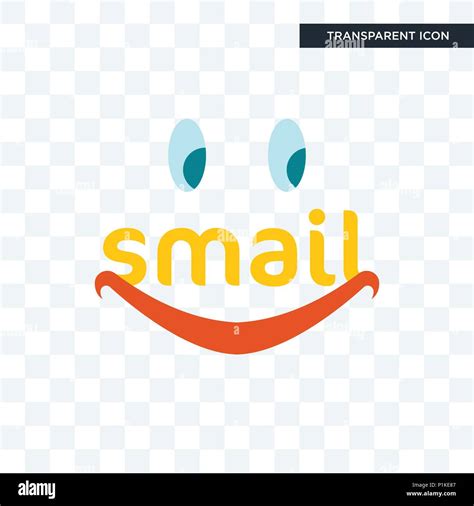 Smail Vector Icon Isolated On Transparent Background Smail Logo