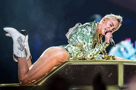 Miley Cyrus Smokes Blunt Debuts New Song Tiger Dreams At Adult Swim