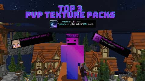 Top 3 Pvp Textures Packs Minecraft Java Edition Youtube