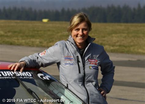 She was a successful racer, winning the 24 hours of nürburgring twice. Sabine Schmitz aan de start van WTCC-race op de ...