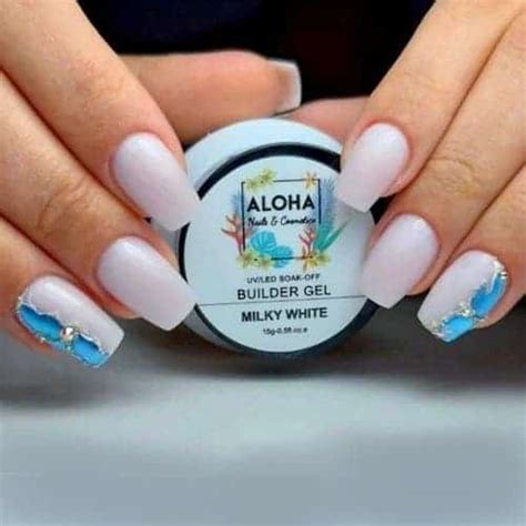 Soak Off Builder Gel G Aloha Nails Cosmetics Milky White
