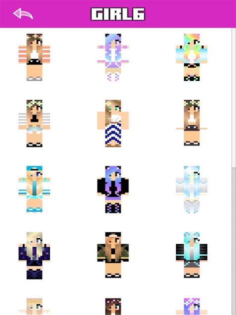 Télécharger Girl Skins Free For Minecraft Pepocket Edition Best Skin With Baby Skins And