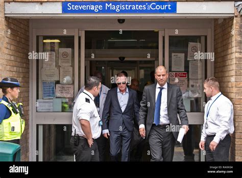 Paul Gascoigne Leaves Stevenage Magistrates Court In Stevenage On 05 August 2013 Gascoigne Was